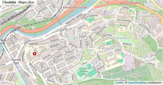 Chodská - mapa ulice
