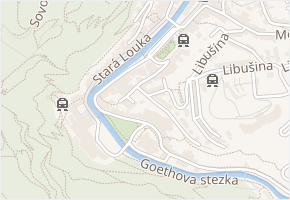 Divadelní v obci Karlovy Vary - mapa ulice