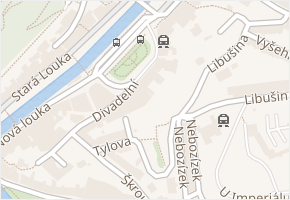 Divadelní náměstí v obci Karlovy Vary - mapa ulice