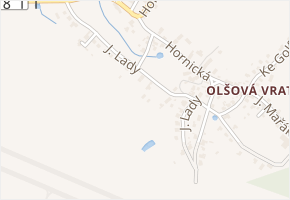 J. Lady v obci Karlovy Vary - mapa ulice