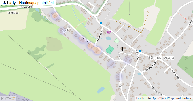 J. Lady - mapa podnikání