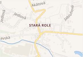 Javorová v obci Karlovy Vary - mapa ulice