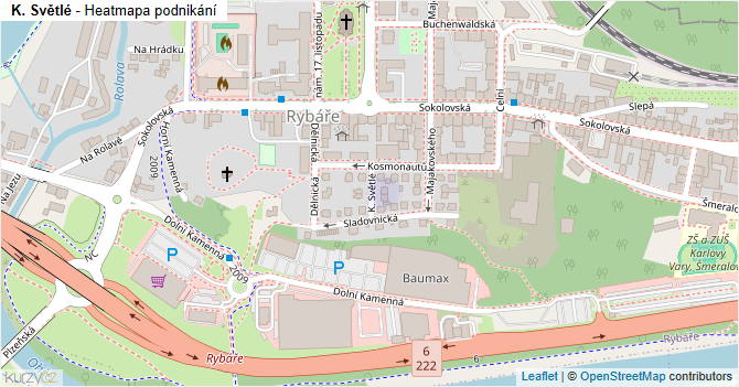 K. Světlé - mapa podnikání