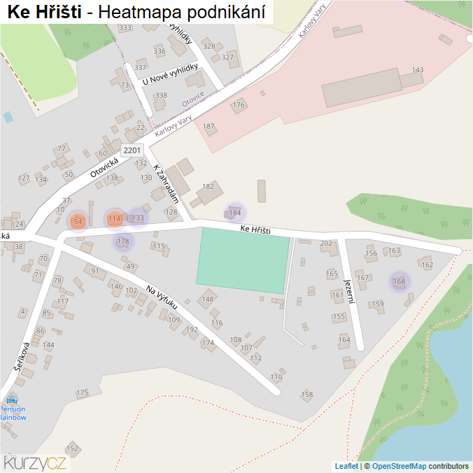 Mapa Ke Hřišti - Firmy v ulici.