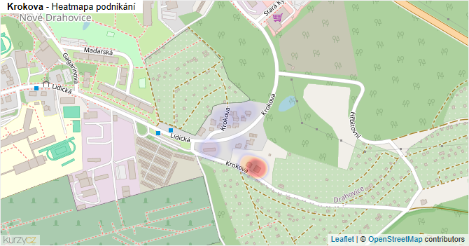 Krokova - mapa podnikání