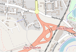 Kruhová v obci Karlovy Vary - mapa ulice