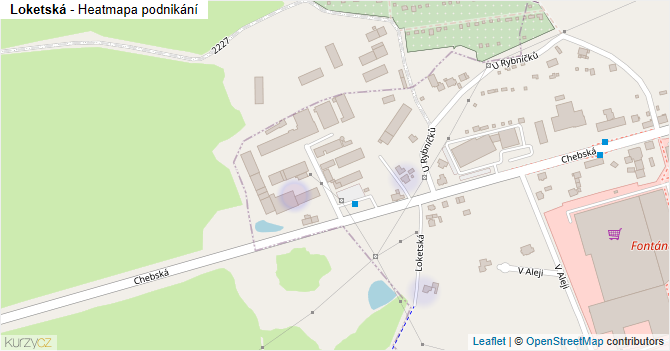 Loketská - mapa podnikání