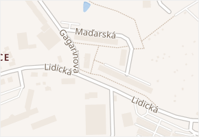 Maďarská v obci Karlovy Vary - mapa ulice