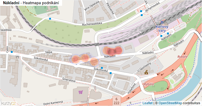 Nákladní - mapa podnikání