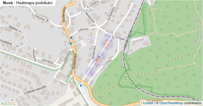 Nová - mapa podnikání