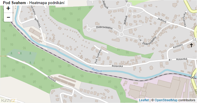 Pod Svahem - mapa podnikání