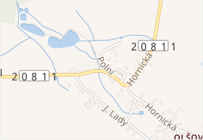 Polní v obci Karlovy Vary - mapa ulice