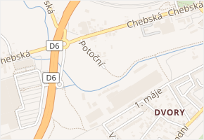 Potoční v obci Karlovy Vary - mapa ulice