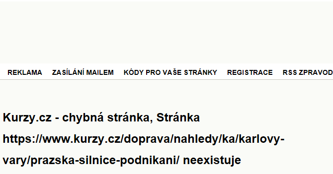 Pražská silnice - mapa podnikání