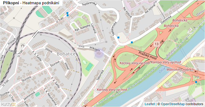 Příkopní - mapa podnikání
