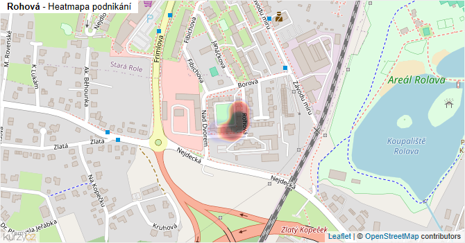 Rohová - mapa podnikání