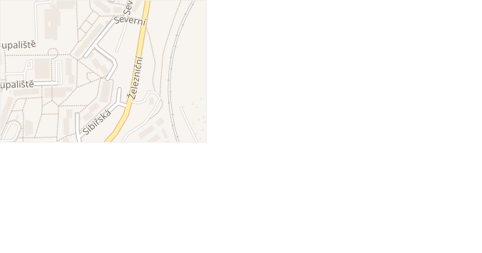 Severní v obci Karlovy Vary - mapa ulice
