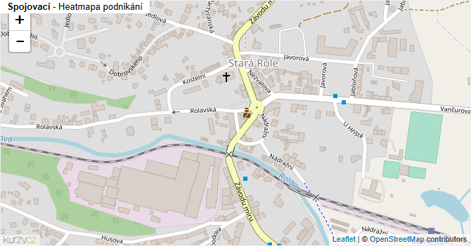 Spojovací - mapa podnikání