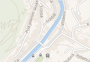 Tržiště v obci Karlovy Vary - mapa ulice