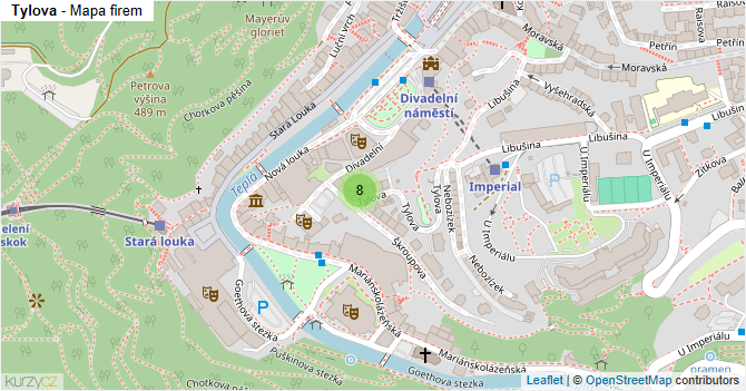 Tylova - mapa firem