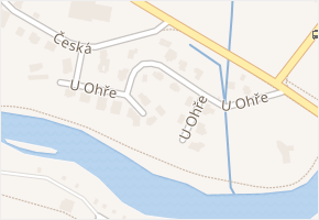 U Ohře v obci Karlovy Vary - mapa ulice