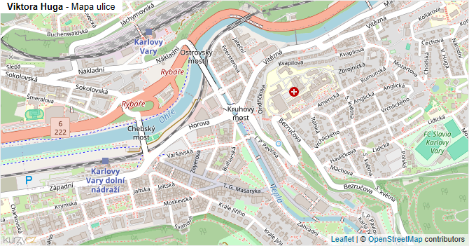 Viktora Huga - mapa ulice