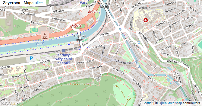 Zeyerova - mapa ulice