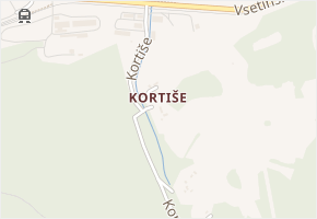 Kortiše v obci Karolinka - mapa ulice