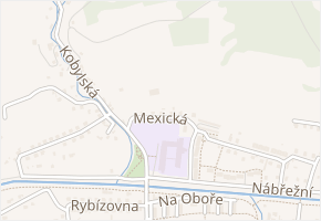 Mexická v obci Karolinka - mapa ulice