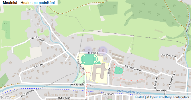 Mexická - mapa podnikání