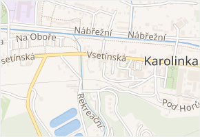 Na Sklepoch v obci Karolinka - mapa ulice