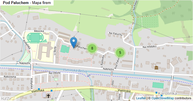 Pod Paluchem - mapa firem