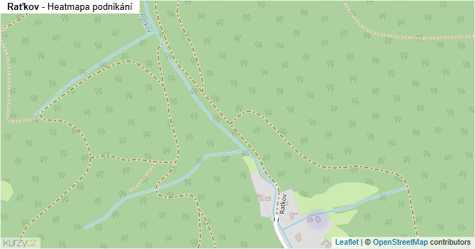 Raťkov - mapa podnikání