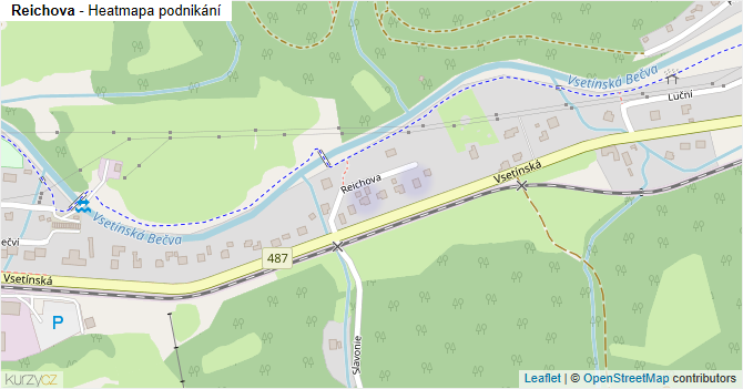 Reichova - mapa podnikání