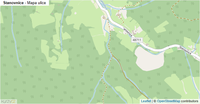 Stanovnice - mapa ulice