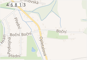 Boční v obci Karviná - mapa ulice