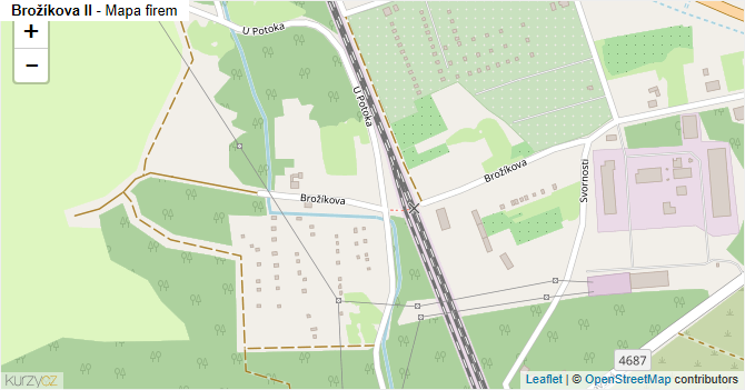 Brožíkova II - mapa firem