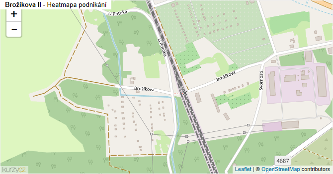 Brožíkova II - mapa podnikání