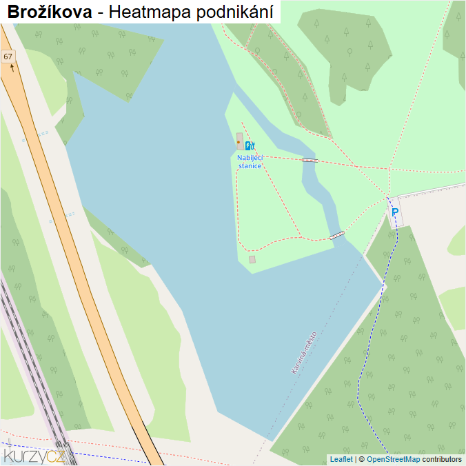 Mapa Brožíkova - Firmy v ulici.