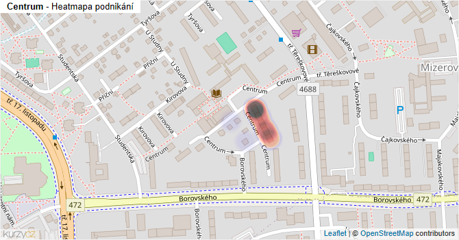 Centrum - mapa podnikání