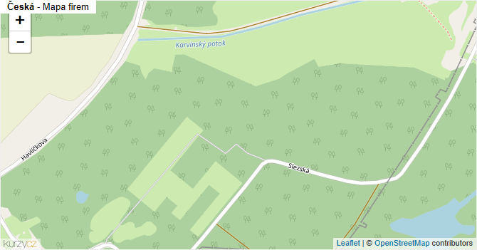 Česká - mapa firem