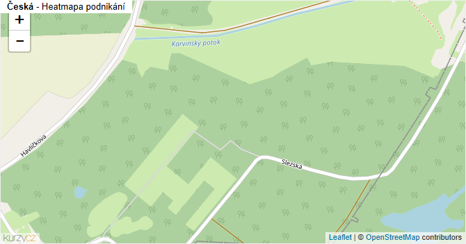 Česká - mapa podnikání