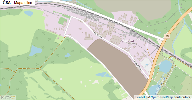 ČSA - mapa ulice