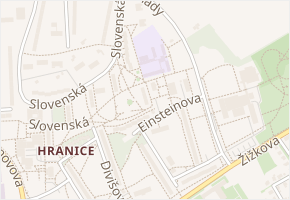 Einsteinova v obci Karviná - mapa ulice