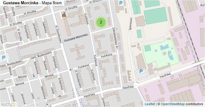 Gustawa Morcinka - mapa firem