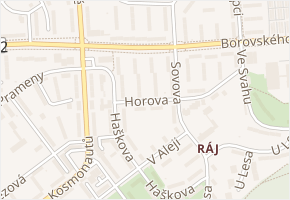 Horova v obci Karviná - mapa ulice
