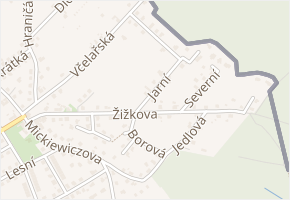 Jarní v obci Karviná - mapa ulice