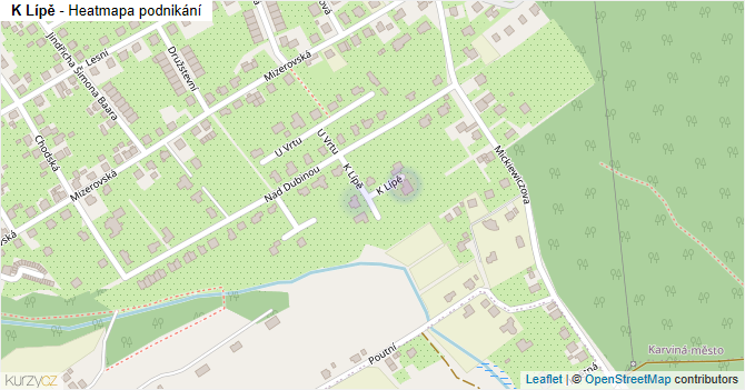 K Lípě - mapa podnikání