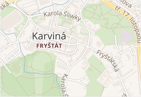Karola Śliwky v obci Karviná - mapa ulice