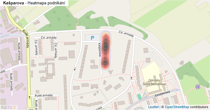 Kašparova - mapa podnikání